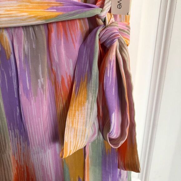 AQUA - NWT - 🎉3 X HP🎉 L Sz Small One-Shoulder Spring Print Midi Dress. ADORBS! - Picture 14 of 16